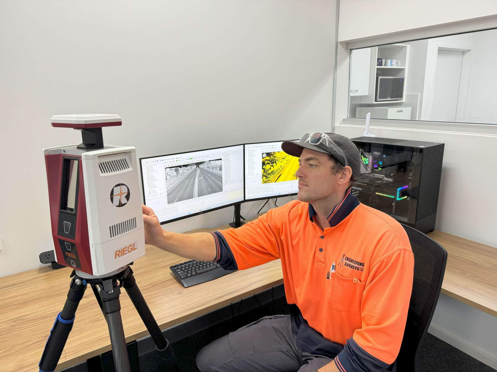 Office processing with the Riegl VZ-600i